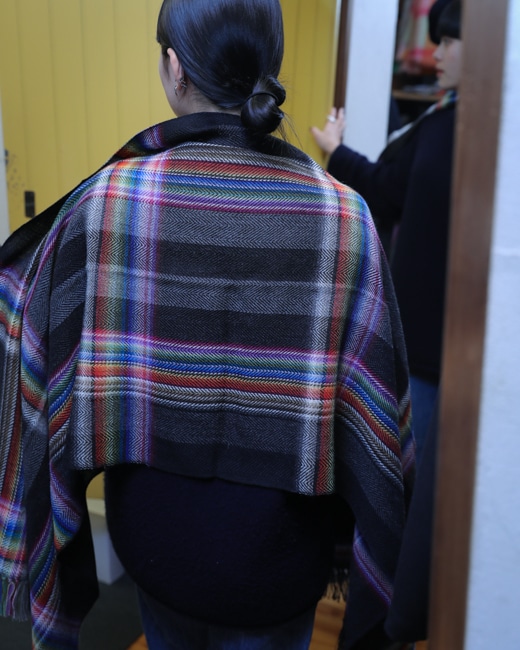 The Inoue Brothersイノウエブラザーズ マルチ カラー スカーフ THE INOUE BROTHERS… Multi Coloured Scarf