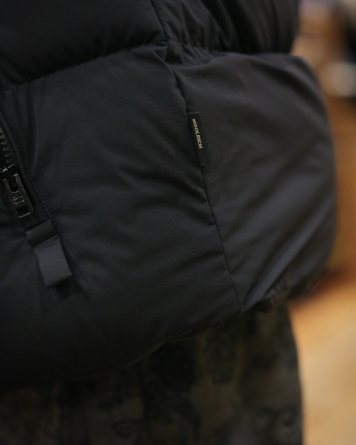 wool rich　MATT STRETCH PUFFER スピックスパン WOOLRICH Matt Stretch Puffer Jacket [Black]