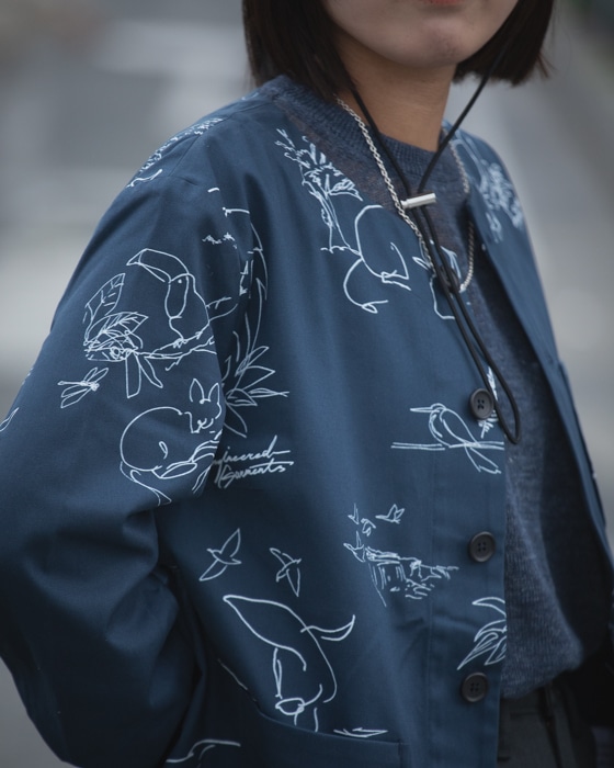 ENGINEERED GARMENTS Cutaway Jacket [Animal Print]
