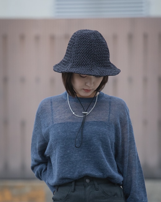 本日中値下げ☆KIJIMA TAKAYUKI RASCHEL MESH ハット KIJIMA TAKAYUKI - ＜KIJIMA TAKAYUKI＞RASCHEL MESH ハットの