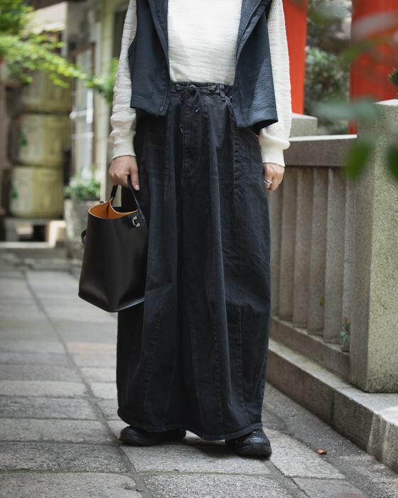 ★Needles★H.D スカート ジーンズ12オンズ デニム NEEDLES H.D. Skirt - Jean / 12oz Denim [Black]