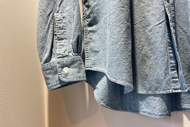 A.PRESSE Rigid Chambray アプレッセ シャンブレーシャツ A.PRESSE - アプレッセ23SSシャツ Rigid Chambray Shirt(23SAP