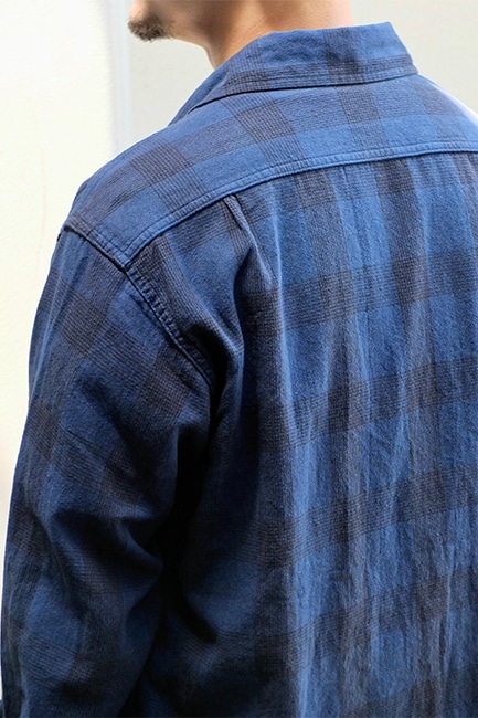 SASSAFRAS/ササフラス】Diggin Shirt - Cotton/Linen Check