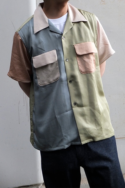 NEEDLES/ニードルズ】S/S Classic Shirt - Poly Sateen/Multi Colour