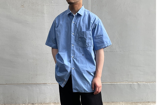 新品 Regular Collar Wind H/S Shirt ナナミカ LPolyeste