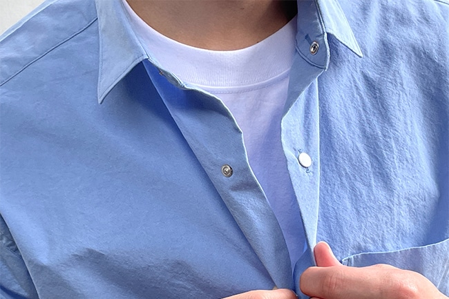 nanamica/ナナミカ】Regular Collar Wind H/S Shirt