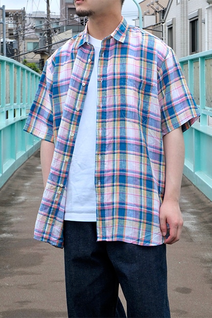 INDIVIDUALIZED SHIRTS LOFTMAN 別注 リネンシャツ-