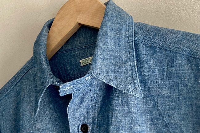 A.PRESSE/アプレッセ】BB Washed Chambray Shirt / 2023Autumn&Winter