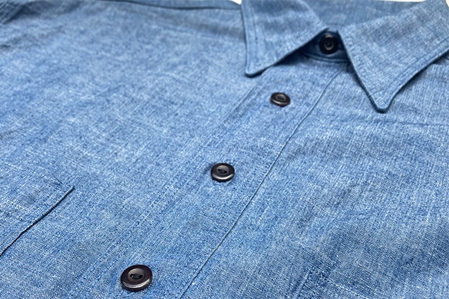 トップス A.PRESSE Washed Chambray Shirt A.PRESSE 