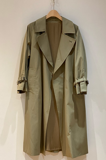 blurhmsGabardine Double Belt Trench Coat