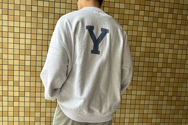 blurhms ROOTSTOCK/ブラームス ルーツストック】PRINT Sweat Crew-neck