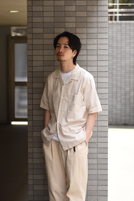 nanamica/ナナミカ】Open Collar Panama S/S Shirt nanamica/ナナミカ】Open Collar Panama S/S Shirt