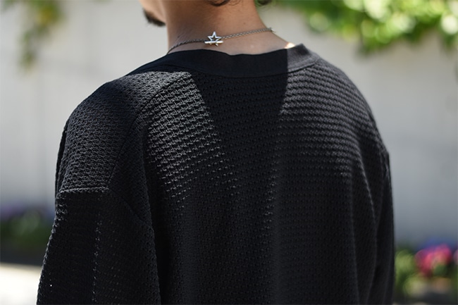 BATONER/バトナー】Woodpulp Summer Knit V Neck Cardigan
