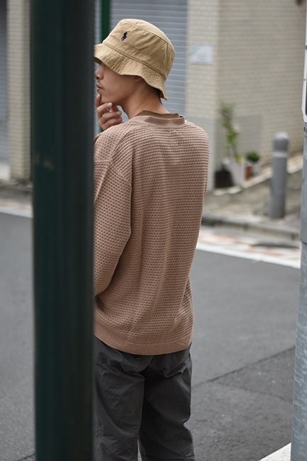 【値下げ】バトナーSUMMER KNIT V NECK CARDIGAN men SUMMER KNIT V NECK CARDIGAN | BATONER(バトナー