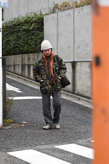 SASSAFRAS/ササフラス】Digs Crew Protective Jacket - Tiger Twill