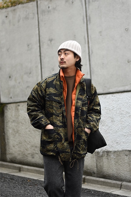 SASSAFRAS/ササフラス】Digs Crew Protective Jacket - Tiger Twill