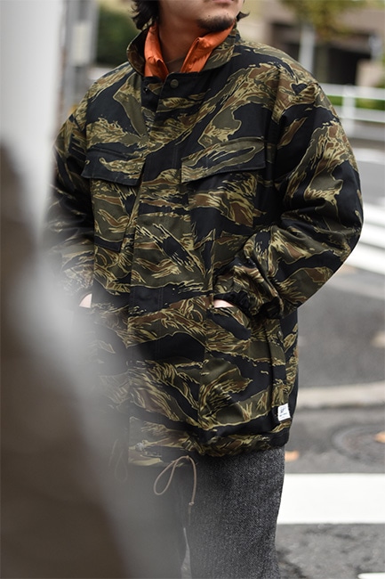 SASSAFRAS/ササフラス】Digs Crew Protective Jacket - Tiger Twill