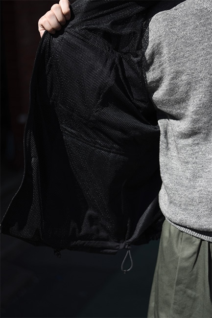 TECHNICAL VENTILATION JACKET イズネス ブラック is-ness - is-ness イズネス24SS TECHNICAL VENTILATION JACKET