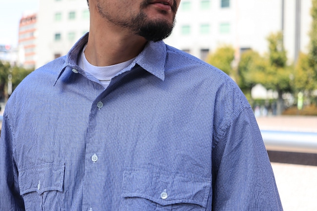 Porter Classic/ポータークラシック Roll Up New Gingham Check Shirt