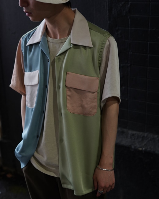 NEEDLES/ニードルズ S/S Classic Shirt - Poly Sateen/Multi Color ...