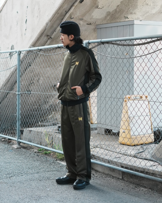 売り廉価 needles 23aw トラックジャケット loftman 別注 L オリーブ