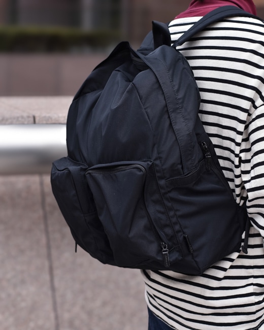 AMIACALVA / アミアカルヴァ Gabardine Backpack [Black]