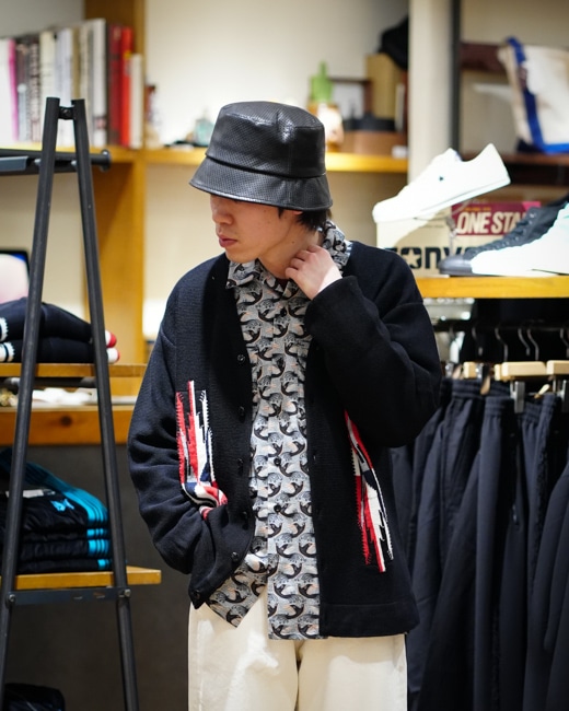 NEEDLES/ニードルズ V Neck Cardigan - Chimayo [Black]