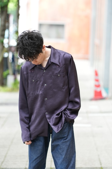 NEEDLES/ニードルズ L/S Cowboy One Up Shirts - Poly Sateen