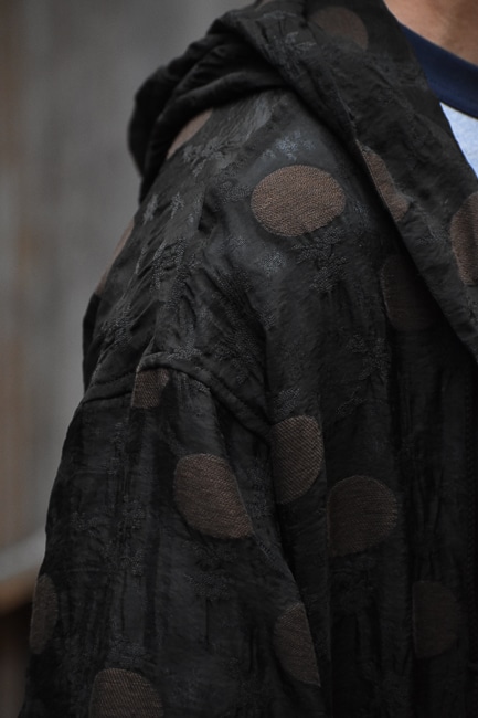 NEEDLES [Zipped Work Hoody -Shrunken Jacquard / Polka Dots]