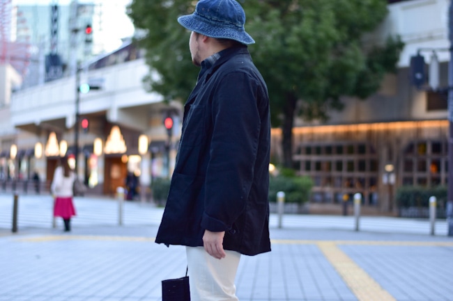 SASSAFRAS/ササフラス Sprayer Jacket - L/C Oxford [Black]