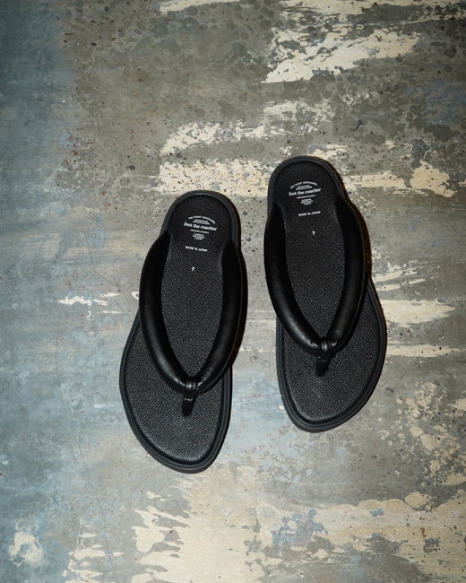 foot the coacher/フットザコーチャー Setta Sandals [Black]