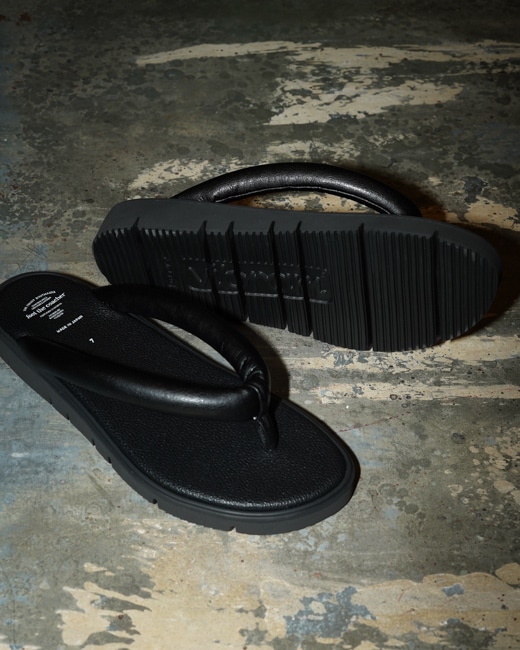 foot the coacher/フットザコーチャー Setta Sandals [Black]