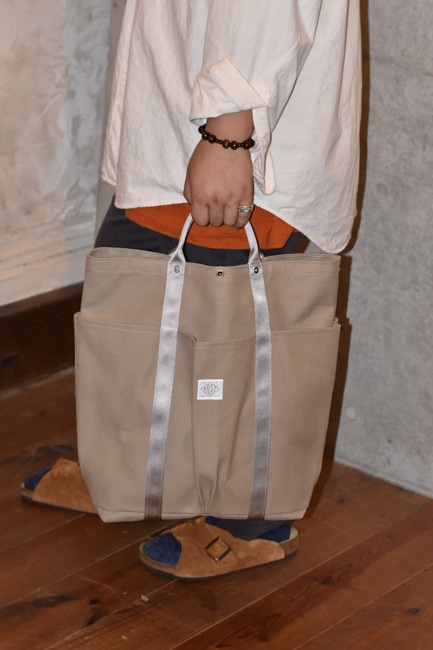 POST O'ALLS/ポストオーバーオールズ POS-Tote - Cotton Canvas [Navy