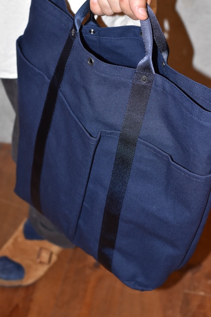 POST O'ALLS/ポストオーバーオールズ POS-Tote - Cotton Canvas [Navy