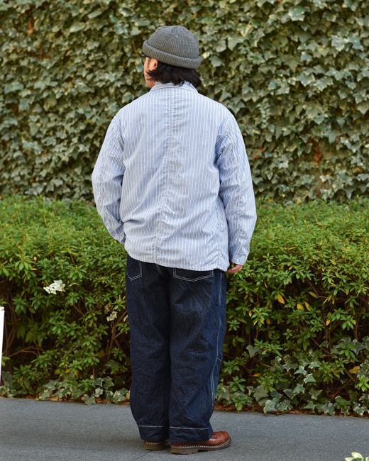 POST O'ALLS / ポストオーバーオールズ Lined No.1 Jacket - Stripe 