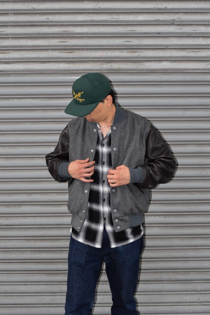 SETTLEMIRE'S/セトルマイヤーズ LOFTMAN別注 Versity Jacekt Soft Leather Sleeve 20241001