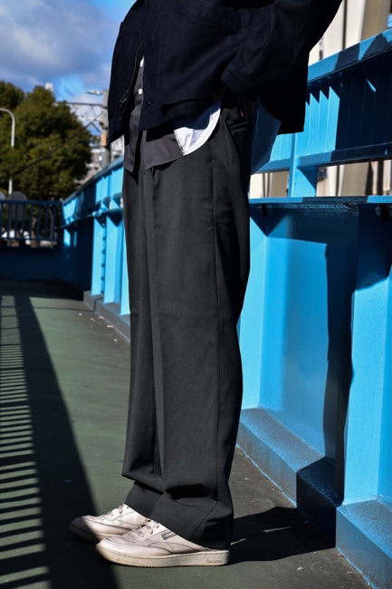 Goldwin/ゴールドウィン One Tuck Staraight Pants [Mix Gray