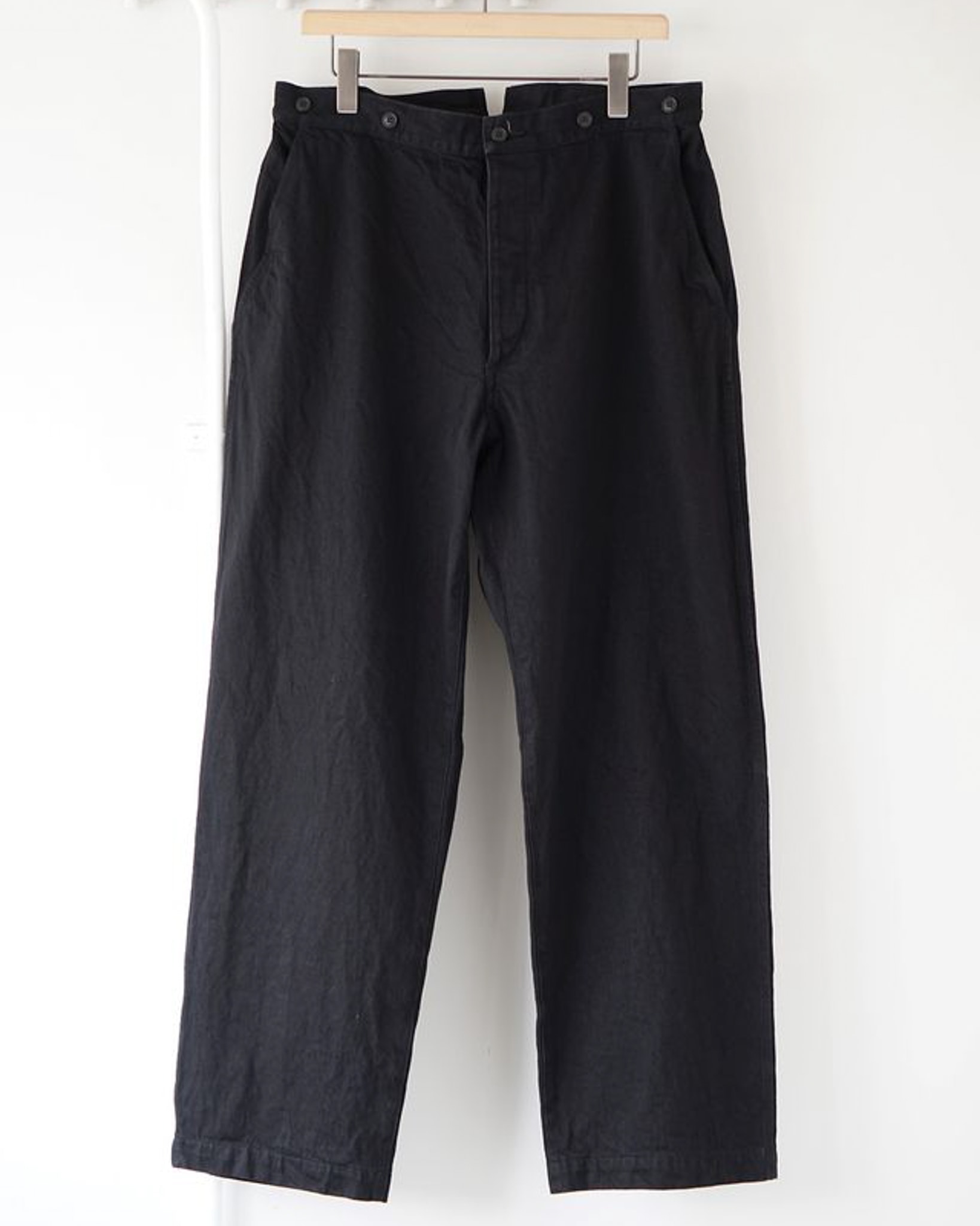 comoli 25aw ベルテッドデニム　BLACK size2 comoli 25aw ベルテッドデニム BLACK size2 comoli 25aw